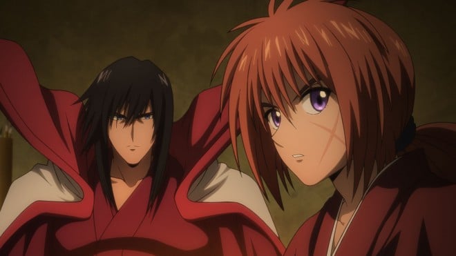 kenshin Himura and Hiko Seijuro